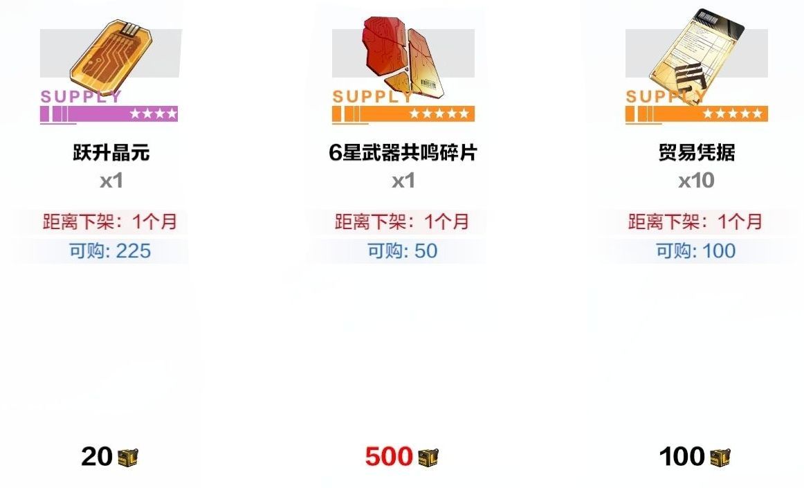 《战双帕弥什》众志行征商店兑换建议